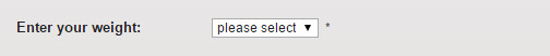 weight input stage 1